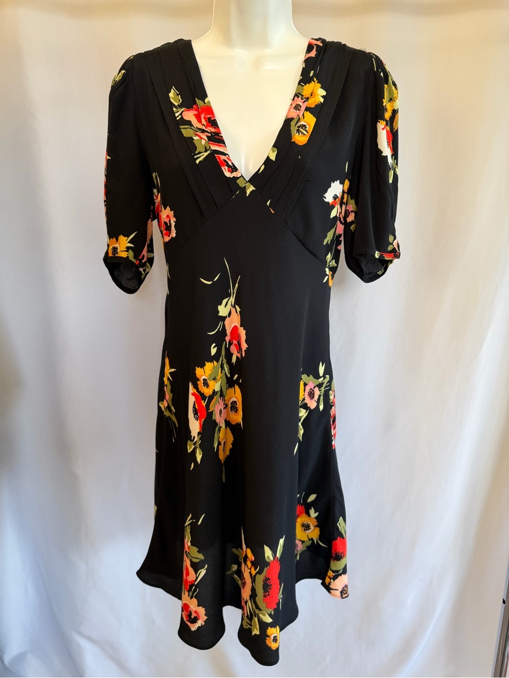 Free People Neon Garden Mini Floral Dress , Size 4